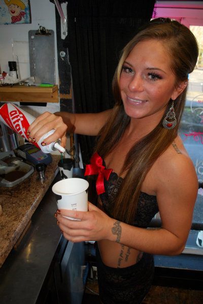 cassie cowgirls espresso coffee profiles bikini baristas brittany cowgirlsespresso